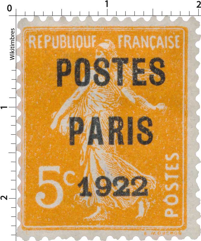 1922 POSTES PARIS