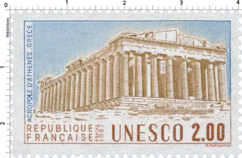1987 UNESCO ACROPOLE D'ATHÈNES - GRÈCE