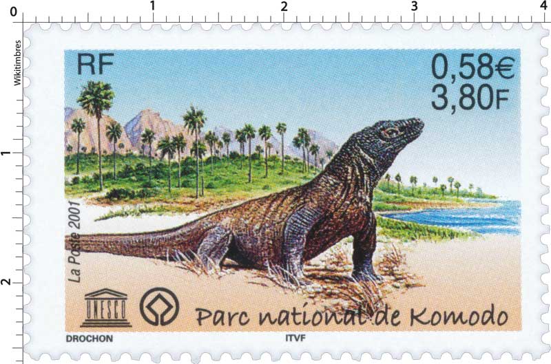 2001 UNESCO Parc national de Komodo
