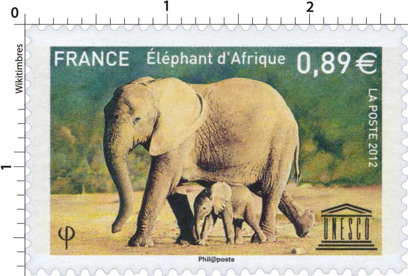 2012 Éléphant d’Afrique UNESCO