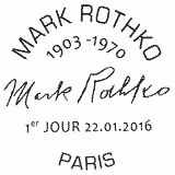 Art Peinture de M Rothko Timbre Neuf** de Collection Authentique 2016 France No 5030 Neuf sans charnière des Livres Express