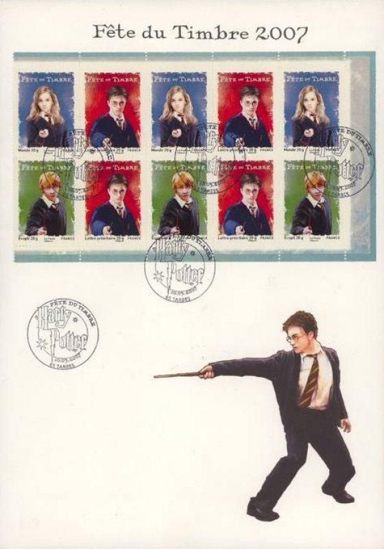 Enveloppe Fête du Timbre 2007 Harry Potter - VILLERS COLLECTIONS