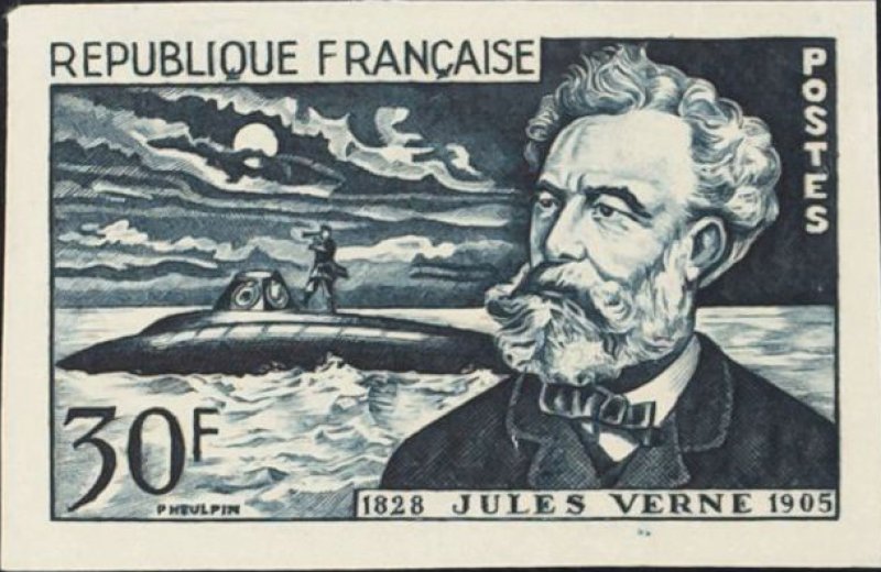 Timbre : JULES VERNE 1828-1905 | WikiTimbres