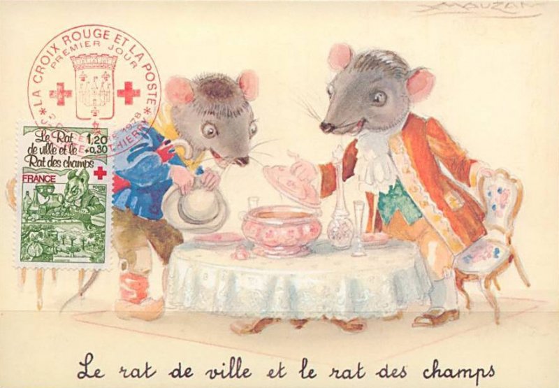 Timbre 1978 Le Rat de ville