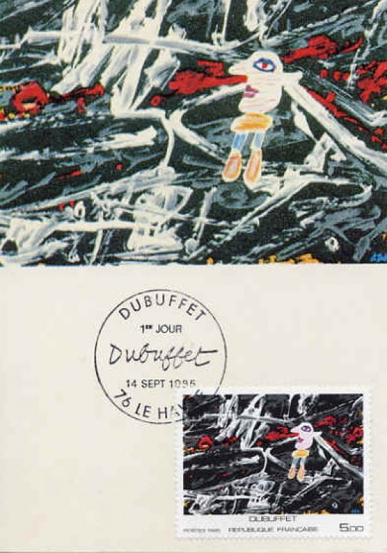 des Livres Express 1985 Collection Art N 2381 Authentique Timbre Neuf Dubuffet