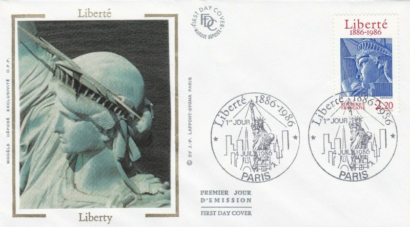 Encart Philatélique de Luxe 1986 1er jour Liberté Liberty