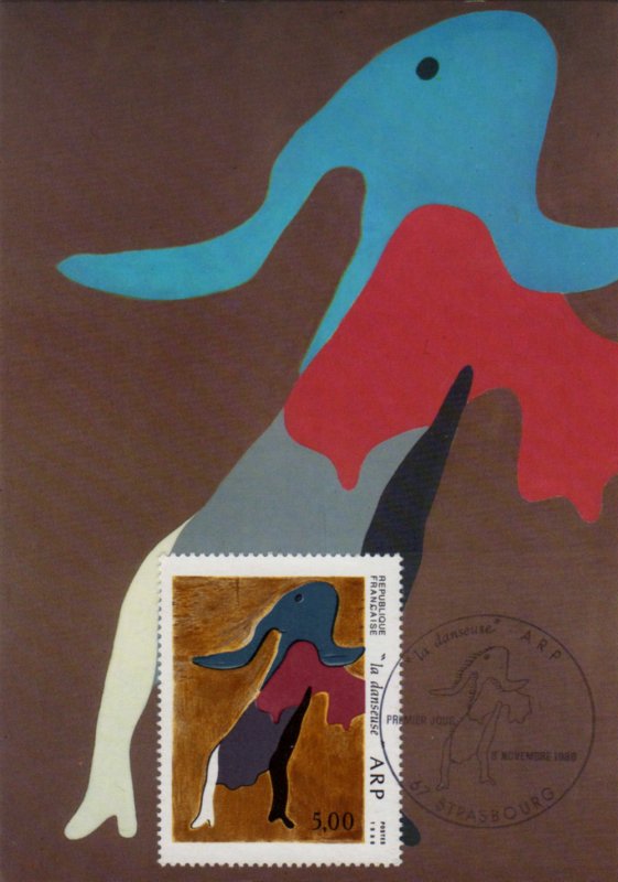 J ARP Authentique Timbre Neuf des Livres Express 1986 Collection Art N 2447
