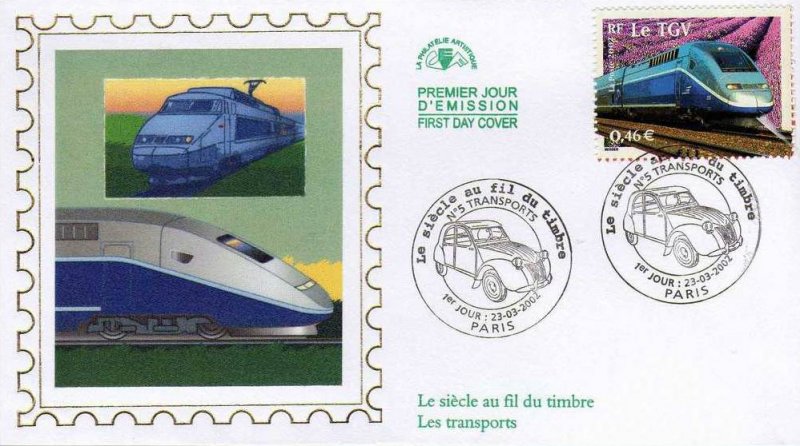 1 Timbre de Collection Neuf N° 3475 Train TGV France 2002
