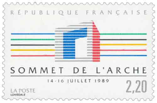 ENVELOPPE PREMIER JOUR FRANCE 1989 SOMMET DE L'ARCHE L35 